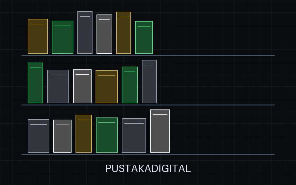 PustakaDigital graphic: bookshelf