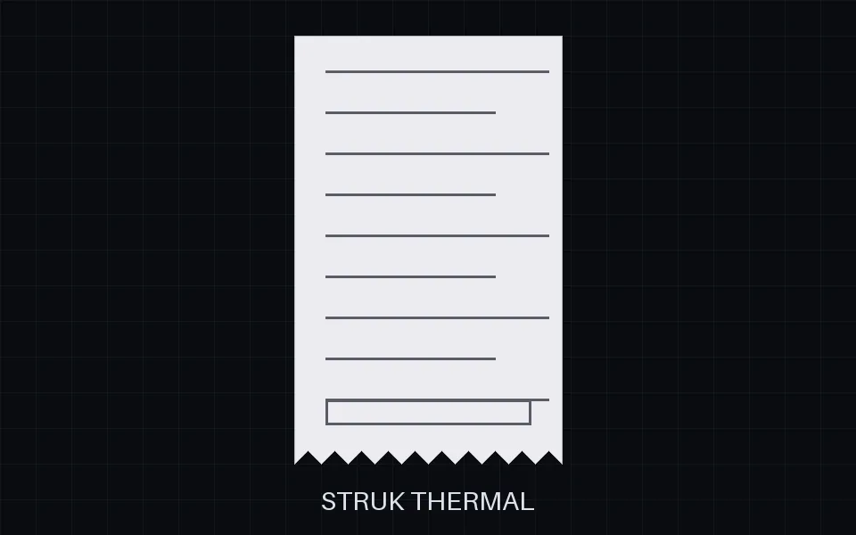 Struk Thermal graphic: thermal receipt